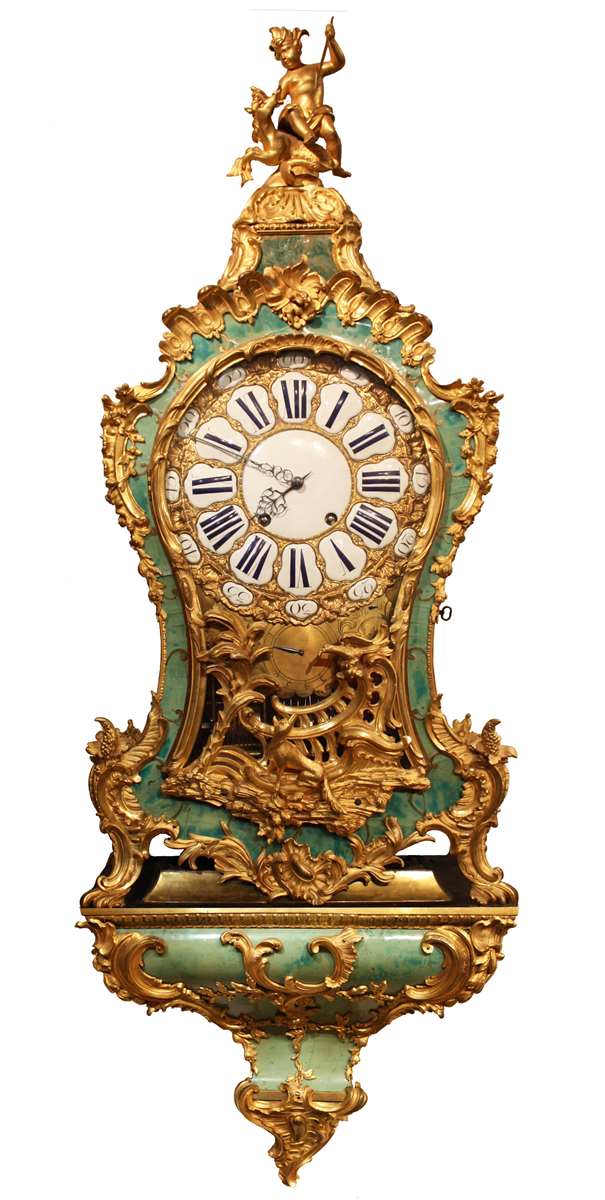 A Louis XV musical bracket Clock
by Joseph de Saint-Germain

